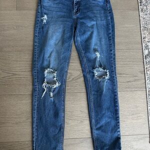 Flying Monkey Distressed Blue Jeans